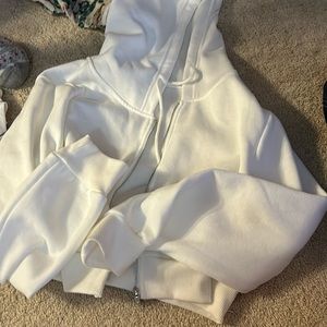 White cropped jacket size small